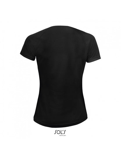 T-SHIRT DRY FIT SPORTY WOMEN ΜΑΥΡΟ