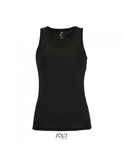 T-SHIRT ΑΜΑΝΙΚΟ DRY FIT SPORTY WOMEN ΜΑΥΡΟ