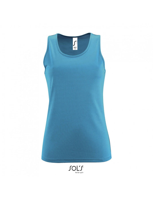 T-SHIRT ΑΜΑΝΙΚΟ DRY FIT SPORTY WOMEN AQUA