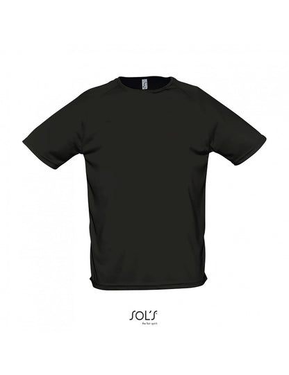 T-SHIRT DRY FIT SPORTY MEN ΜΑΥΡΟ