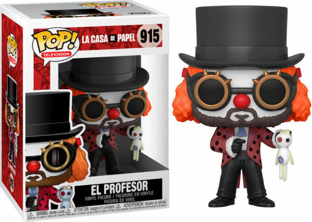 Funko Pop! Television: La Casa de Papel - EL Profesor (Clown) #915 Vinyl Figure