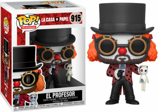 Funko Pop! Television: La Casa de Papel - EL Profesor (Clown) #915 Vinyl Figure