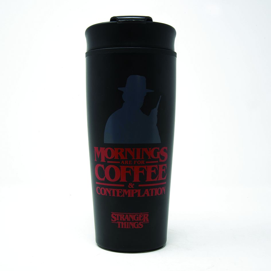 Pyramid Stranger Things - Coffee and Contemplation Metal Travel Mug (MTM25371)