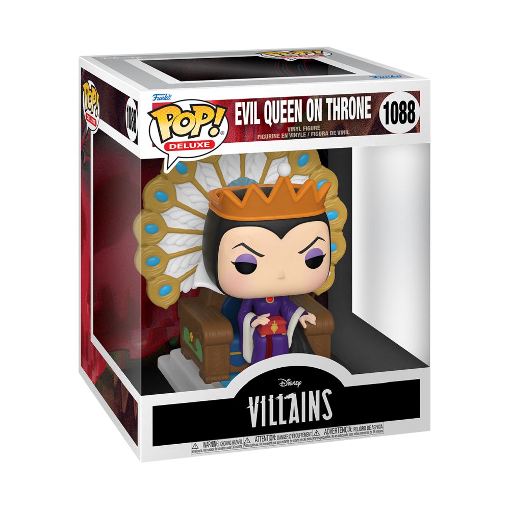 Funko Pop! Deluxe: Disney Villains Snow White and the Seven Dwarfs - Evil Queen on Throne #1088 Vinyl Figure