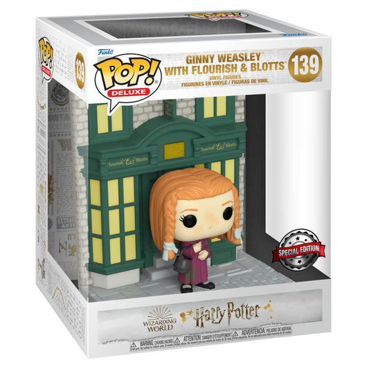 Funko Pop! Deluxe: Harry Potter - Ginny Weasley with Flourish & Blotts (Special Edition) #139 Vinyl Figure