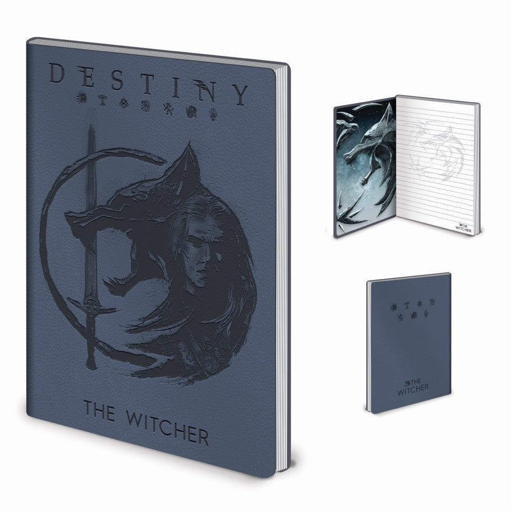 Pyramid The Witcher - The Sigils And The Wolf Flexi Cover Notebook (SR73543)