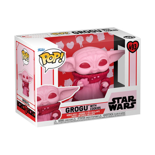 Funko Pop! Star Wars: Valentines S2 - Grogu with Cookies #493 Bobble-Head Vinyl Figure