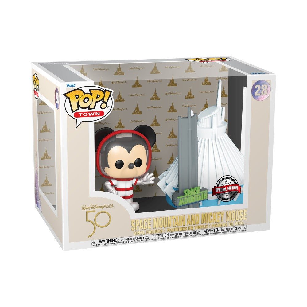 Funko Pop! Town: Walt Disney World 50 - Space Mountain and Mickey Mouse (Amazon Exclusive) #28 Vinyl Figures