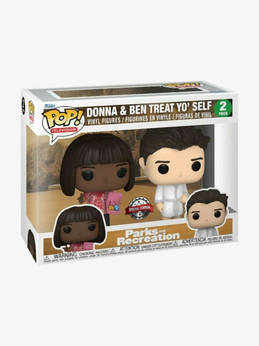 Funko Pop! 2-Pack Television: Parks and Recreation - Donna & Ben Treat Yo' Self (Special Edition) Vinyl Figures