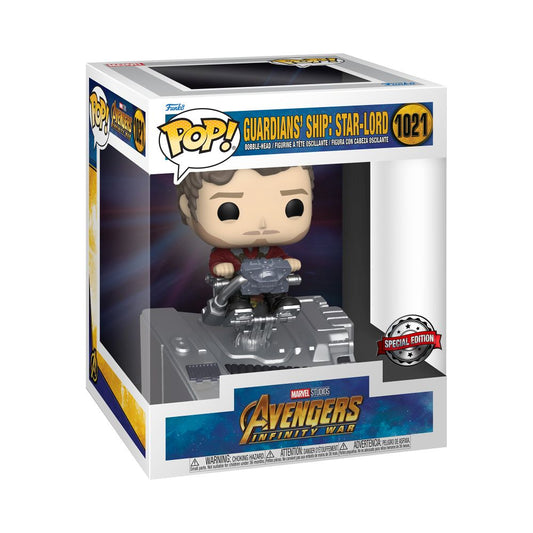 Funko Pop! Deluxe: Marvel Avengers Infinity War - Guardians' Ship: Star-Lord (Special Edition) #1021 Bobble-Head Vinyl Figure