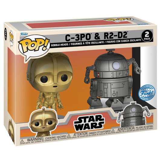 Funko Pop! Disney: Star Wars Concept - C-3PO & R2-D2 (Exclusively at Disney) 2-Pack Bobble-Heads Vinyl Figures