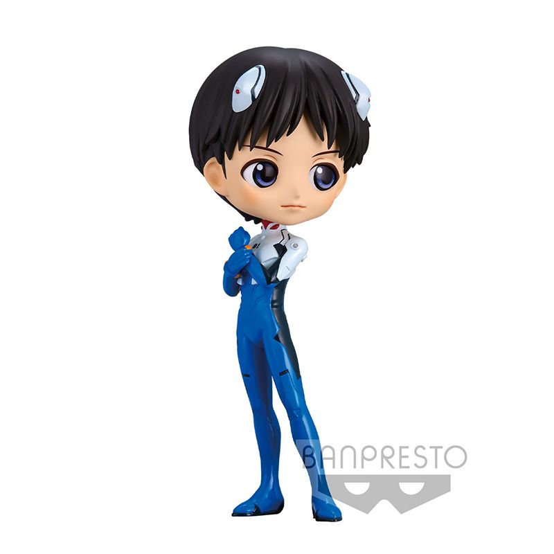 Banpresto Q Posket: Evangelion New Theatrical Edition - Shinji Ikari (Plugsuit Style) (Ver.A) Figure (14cm) (18353)