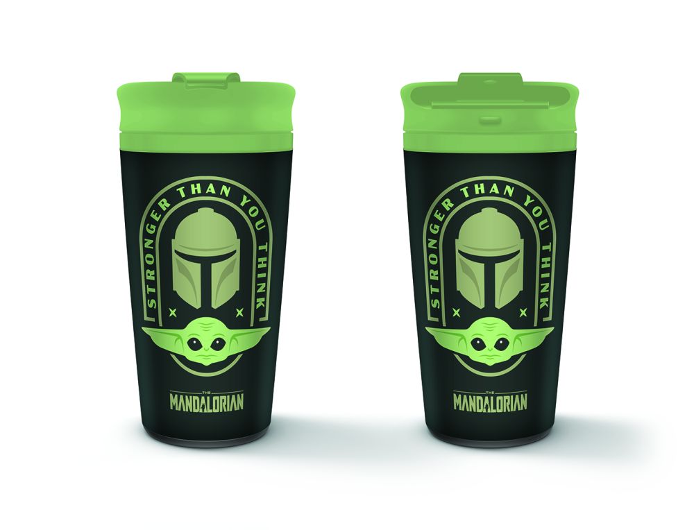 Pyramid Star Wars: The Mandalorian (Stronger Than You Think) Metal Travel Mug (MTM25892)