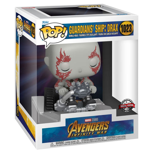 Funko Pop! Marvel Deluxe: Avengers Infinity War - Guardians' Ship: Drax (Special Edition) #1023 Bobble-Head Vinyl Figure