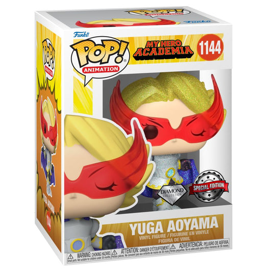 Funko Pop! Animation: My Hero Academia S9 - Yuga Aoyama (Glitter) (Diamond Collection) (Amazon Exclusive) #1144 Vinyl Figure