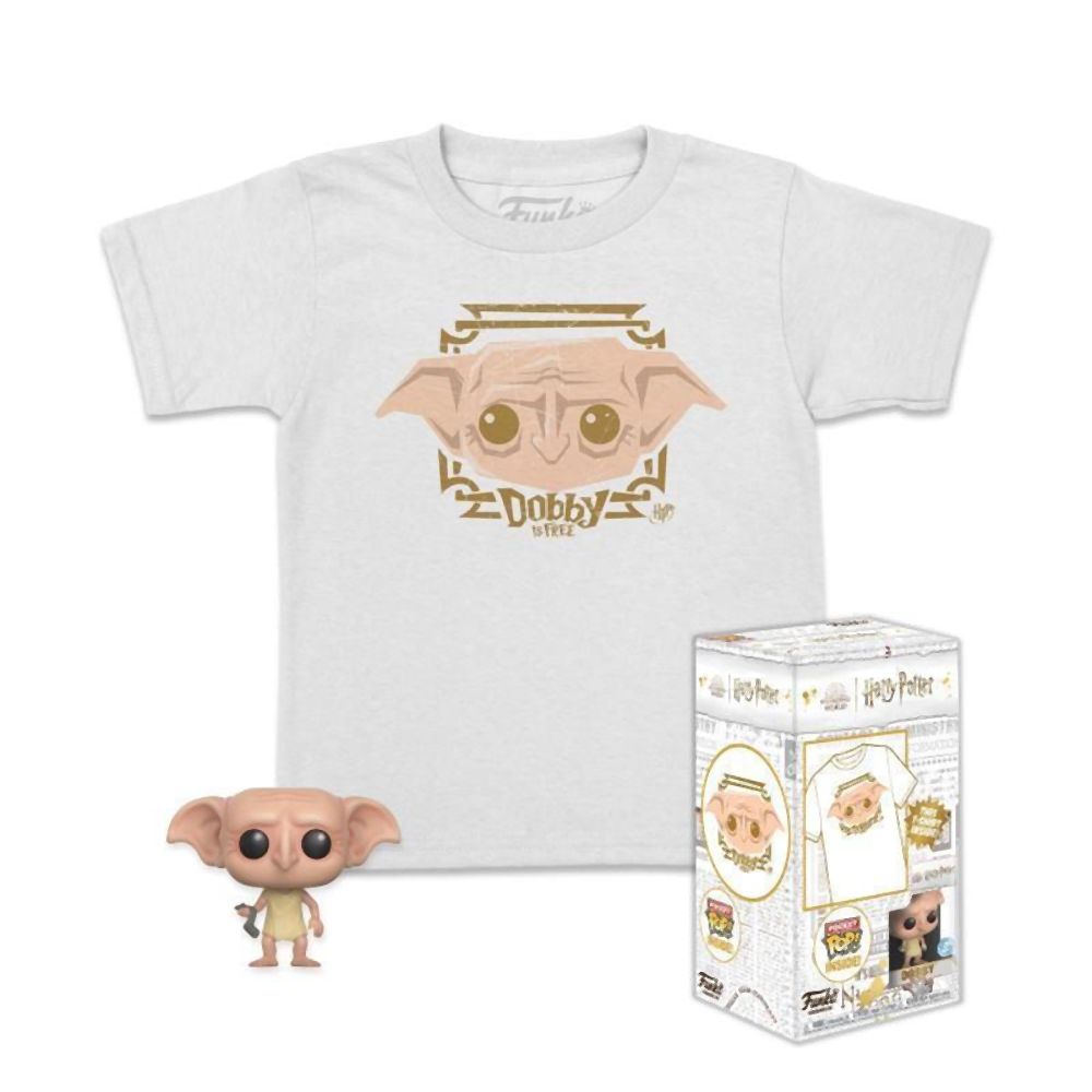 Funko Pocket Pop! & Tee (Child): Harry Potter - Dobby (Special Edition) Figure & T-Shirt (XL)