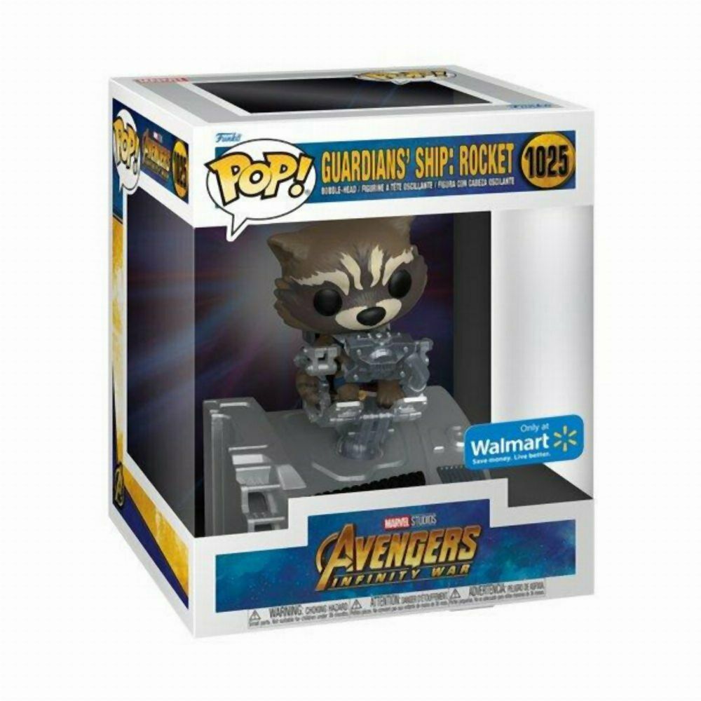 Funko Pop! Deluxe: Marvel Avengers Infinity War - Guardians' Ship: Rocket (Special Edition) #1025 Bobble-Head Vinyl Figure