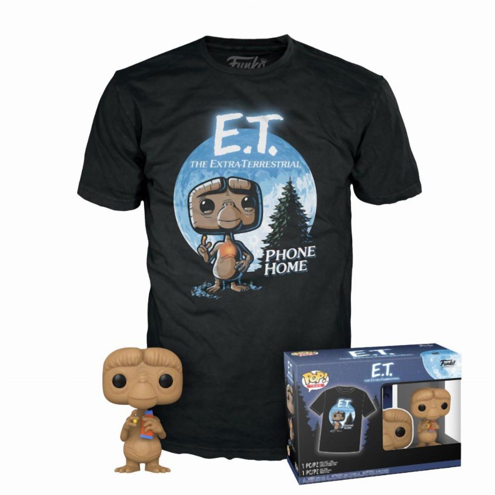 Funko Pop! & Tee (Adult): E.T. - E.T. with Candy (Special Edition) Vinyl Figure & T-Shirt (M)