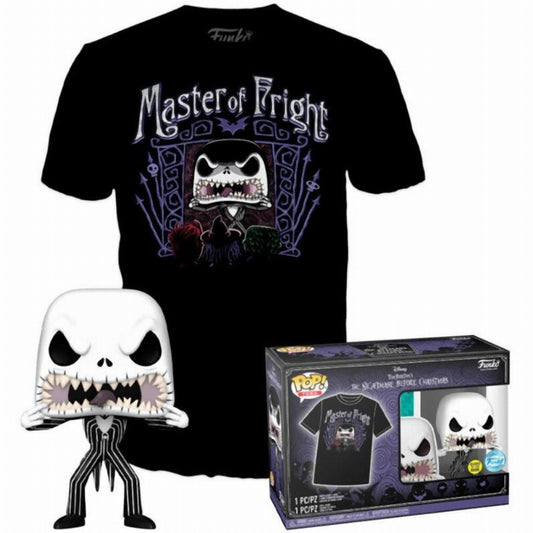 Funko Pop! & Tee (Adult): Disney The Nightmare Before Christmas - Jack Skellington Glows in the Dark (Special Edition) Vinyl Figure & T-Shirt (M)