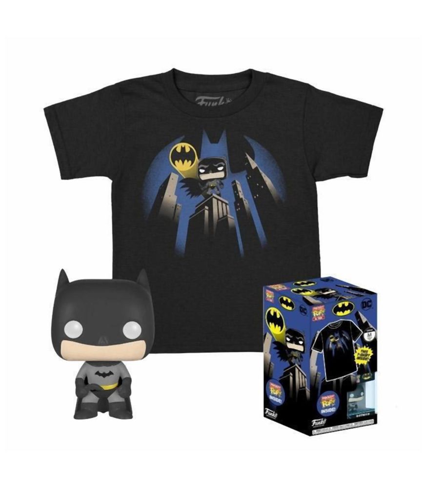 Funko Pocket Pop! & Tee (Child): DC - Batman (Special Edition) Vinyl Figure & T-Shirt (XL)