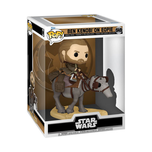 Funko Pop! Disney Deluxe: Star Wars - Ben Kenobi on Eopie #549 Bobble-Head Vinyl Figure