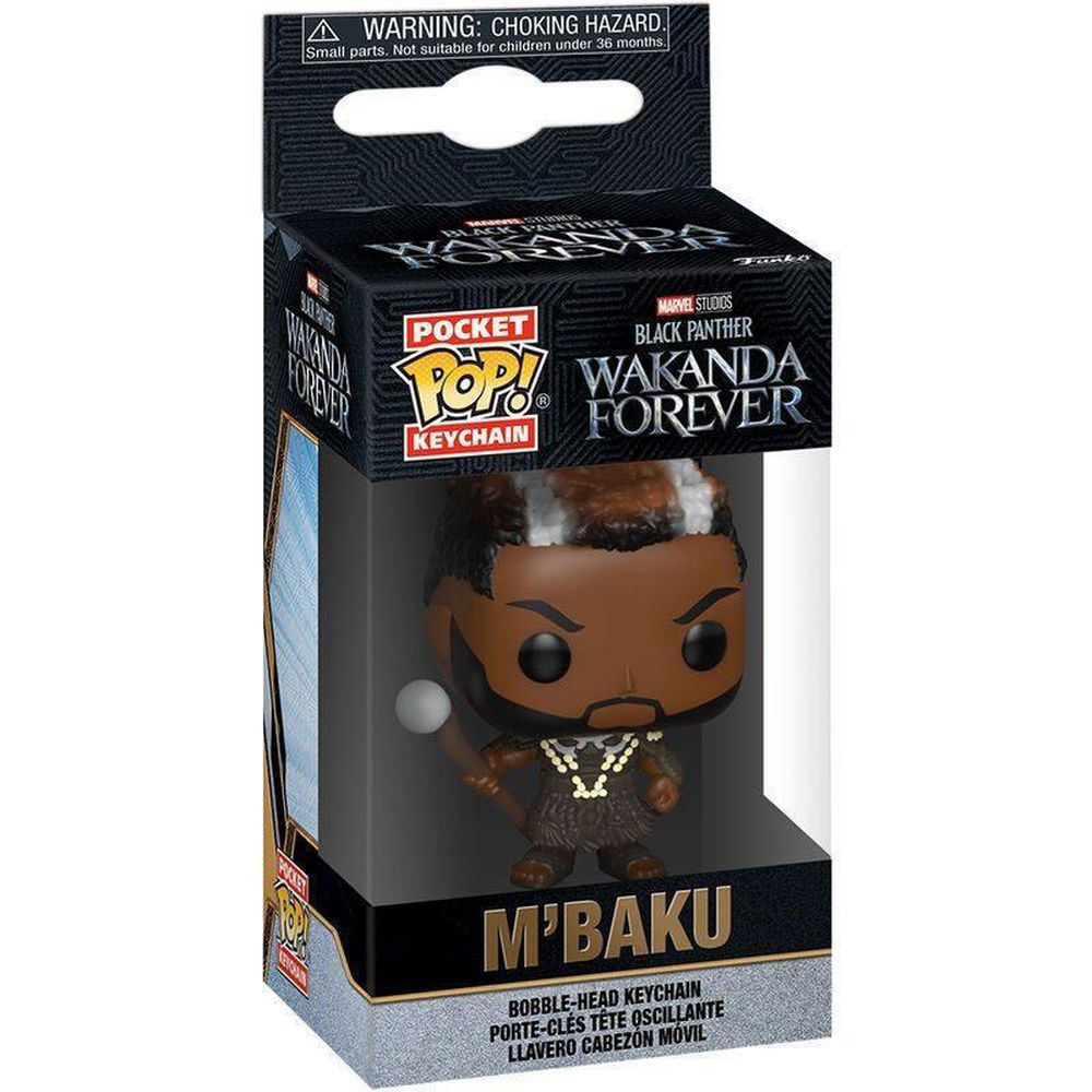 Funko Pocket Pop! Marvel: Black Panther Wakanda Forever - M'Baku Vinyl Bobble-Head Figure Keychain