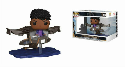 Funko Pop! Rides Super Deluxe: Marvel Black Panther Wakanda Forever - Shuri in Sunbird #110 Bobble-Head Vinyl Figure