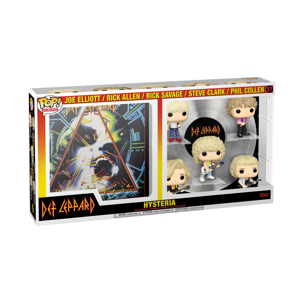 Funko Pop! Deluxe Albums: Def Leppard - Joe Elliott, Rick Allen, Rick Savage, Steve Clark & Phil Collen (Hysteria Tour 1987) (Special Edition) #37 Vinyl Figure