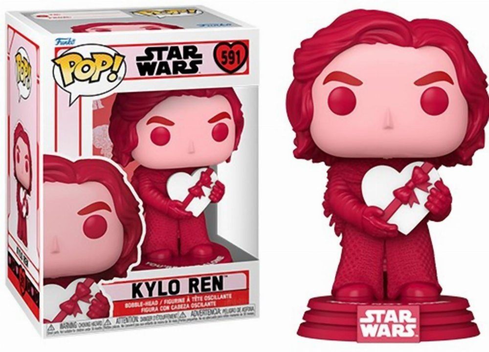 Funko Pop! Disney Star Wars: Valentines S3 - Kylo Ren #591 Bobble-Head Vinyl Figure