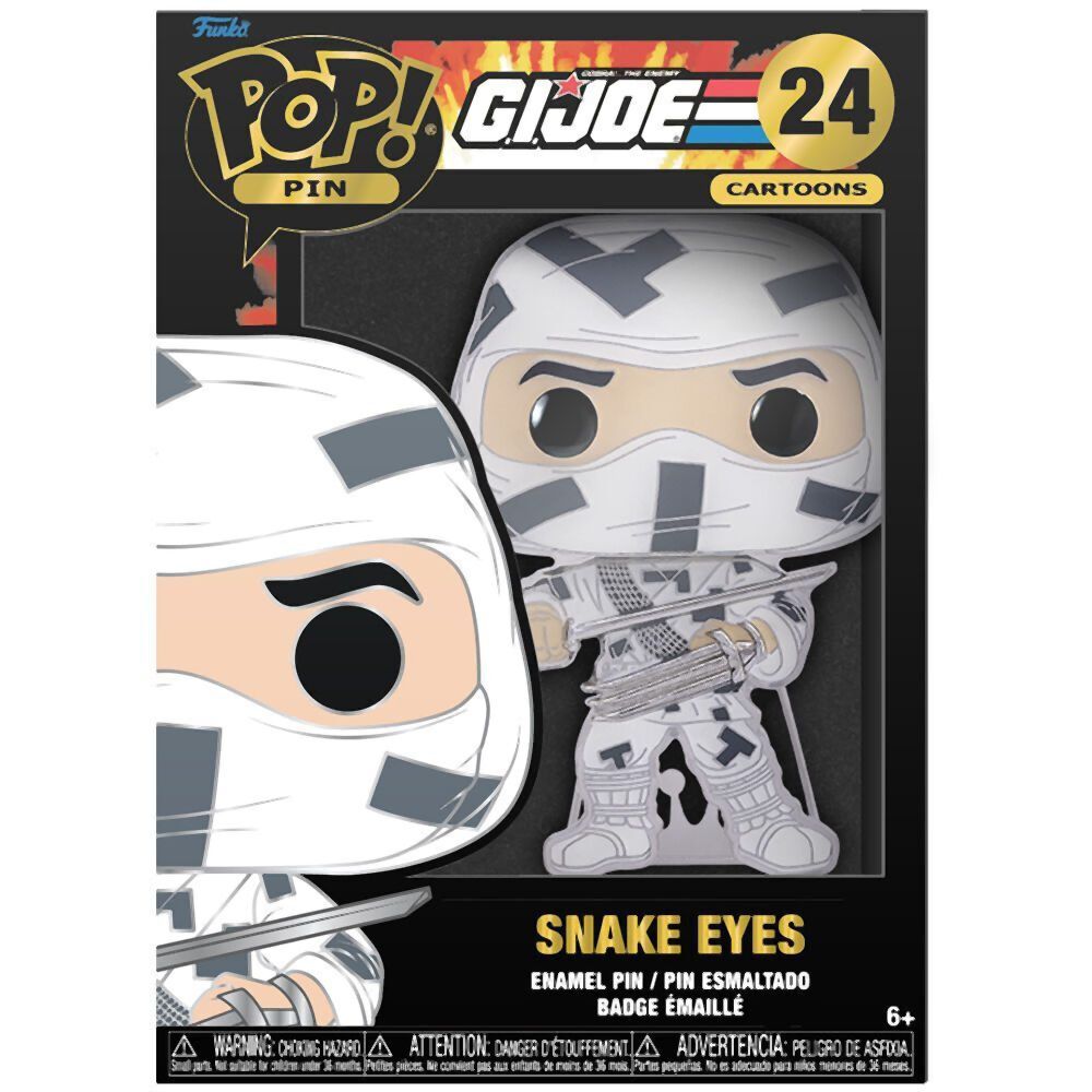 Funko Pop! Cartoons Pin: GI Joe - Storm Shadow (Glows in the Dark) #24 Large Enamel Pin (GIJPP0001)