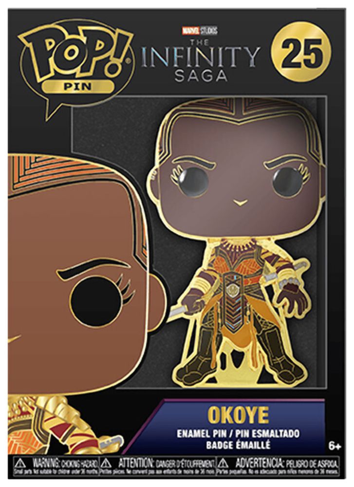 Funko Pop! Pin: Marvel The Infinity Saga - Okoye #25 Large Enamel Pin