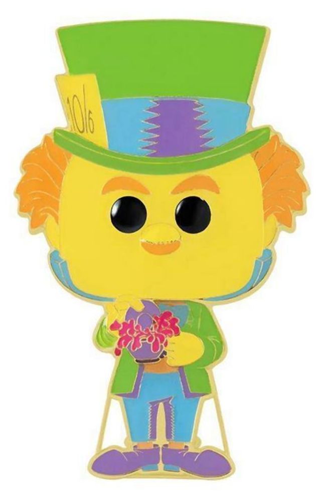 Funko Pop! Pin: Disney Alice - Mad Hatter (Glows in the Dark) #18 Large Enamel Pin