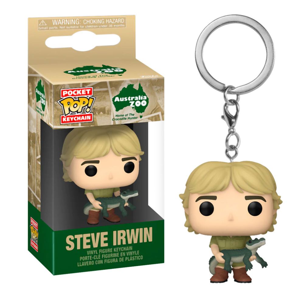 Funko Pocket Pop!: Australia Zoo - Steve Irwin Vinyl Figure Keychain