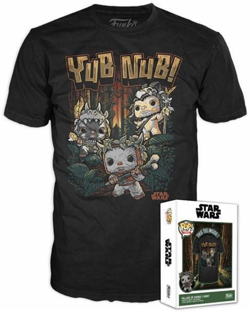 Funko Boxed Tees: Disney Star Wars Return of the Jedi - Village of Ewoks (L)