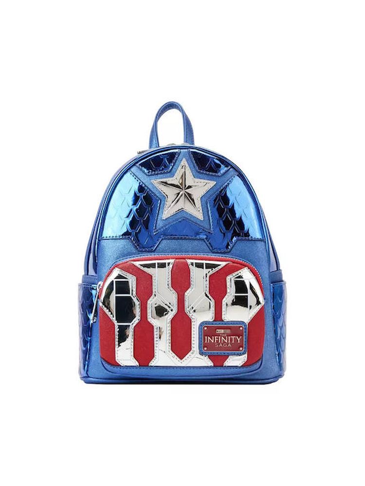 Loungefly Marvel: Captain America - Shine Cosplay Mini Backpack (MVBK0276)