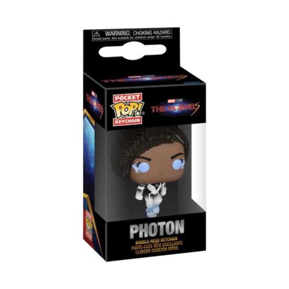 Funko Pocket Pop!: The Marvels - Photon Bobble-Head Vinyl Figure Keychain