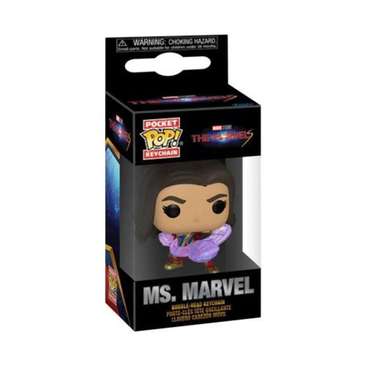 Funko Pocket Pop!: The Marvels - Ms. Marvel Bobble-Head Vinyl Figure Keychain