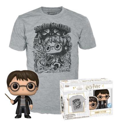 Funko Pop! & Tees (Adult): Harry Potter - Harry Potter Vinyl Figure and T-Shirt (L)