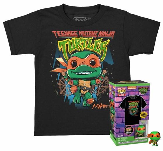 Funko Pocket Pop! & Tee (Child): Teenage Mutant Ninja Turtles Mutant Mayhem - Michelangelo Vinyl Figure and T-Shirt (S)