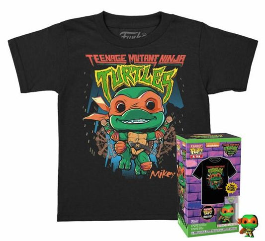 Funko Pocket Pop! & Tee (Child): Teenage Mutant Ninja Turtles - Michelangelo Vinyl Figure and T-Shirt (XL)