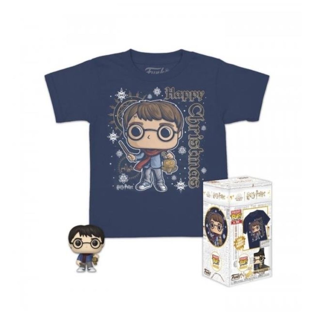 Funko Pocket Pop! & Tee (Child): Harry Potter - Holiday Harry Vinyl Figure & T-Shirt (XL)