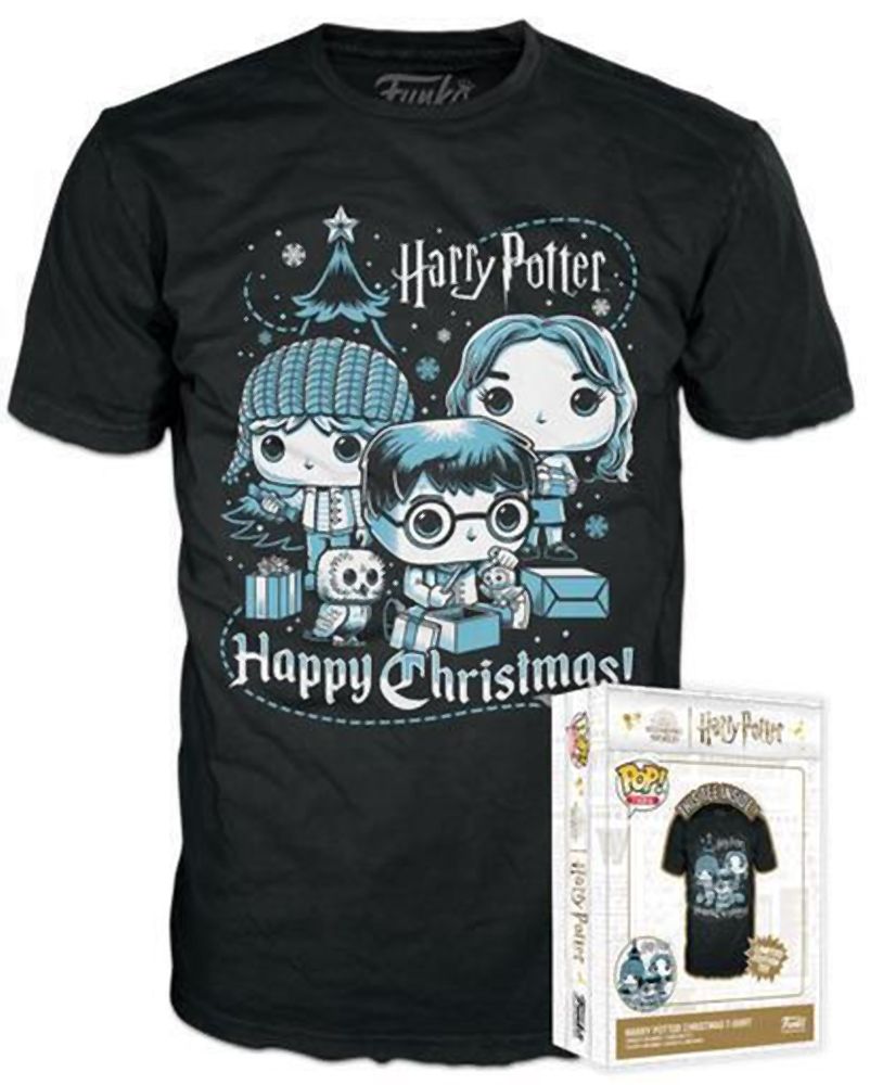 Funko Boxed Tee: Harry Potter Holiday - Ron, Hermione, Harry (S)