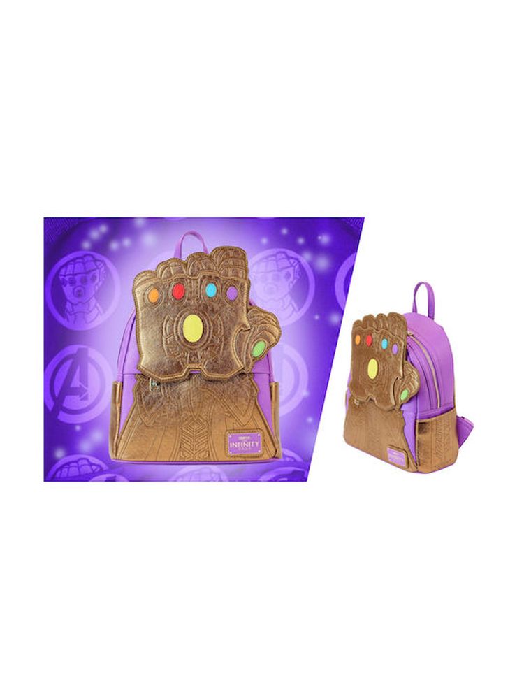 Loungefly Marvel Thanos - Shine Gauntlet Mini Backpack (MVBK0299)