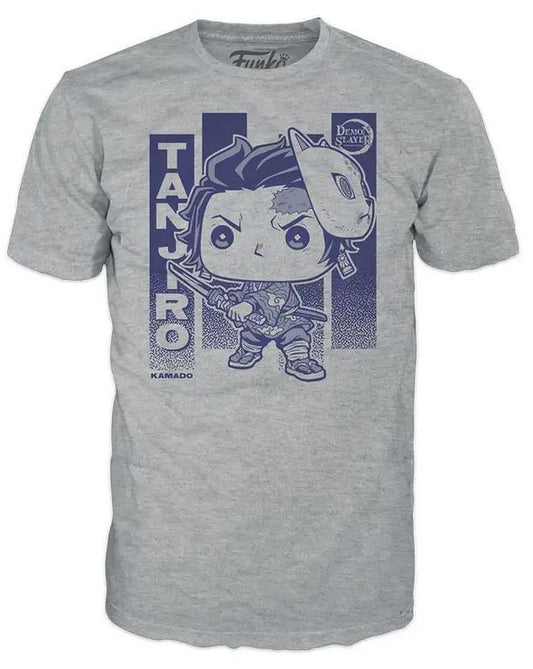 Funko Boxed Tee: Demon Sleyer - Tanjiro with Wisteria (L)