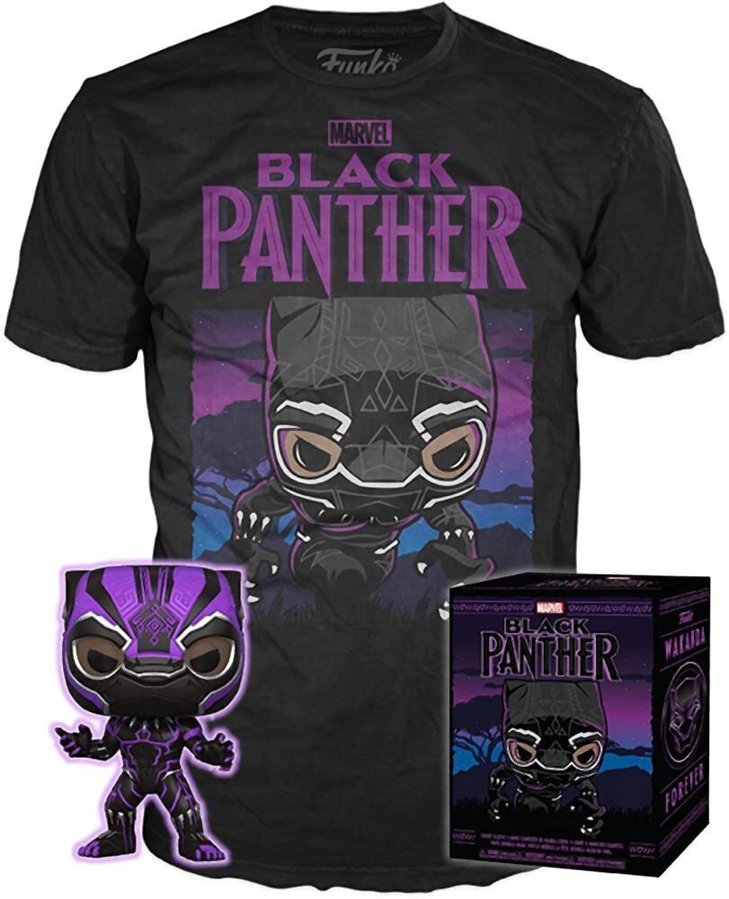 Funko Boxed Tee: Black Panther Wakanda Forever T-Shirt (L)