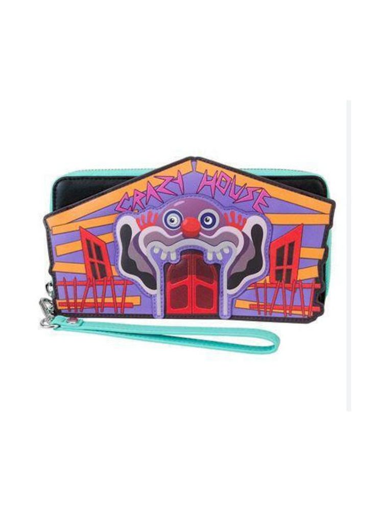 Loungefly Mgm - Killer Klowns From Outer Space Zip Around Wristlet (KKLWA0001)