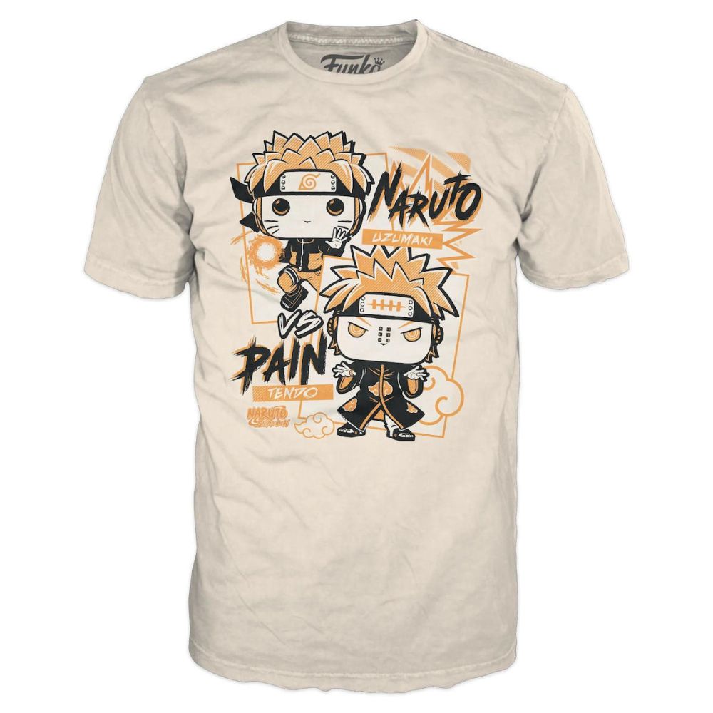 Funko Boxed Tee: Naruto Shippuden - Naruto vs Pain T-Shirt (S)