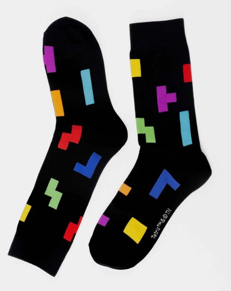 ItemLab Tetris - Tetriminos Pattern Socks (LAB190047)