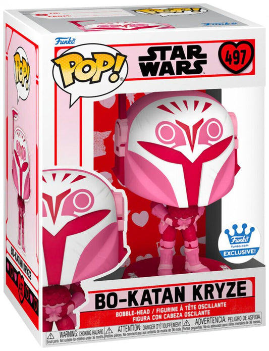 Funko Pop! Disney Star Wars: Valentines S4 - Bo-Katan Kryze #497 Bobble-Head Vinyl Figure