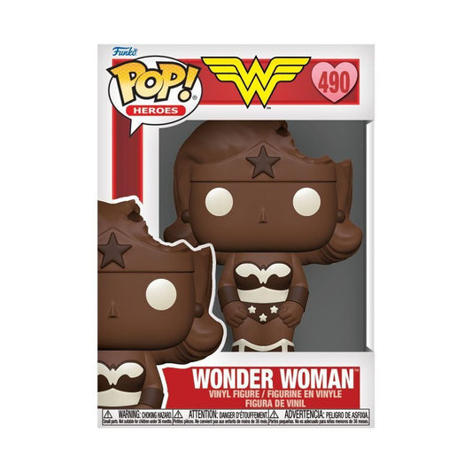 Funko Pop! Heroes DC Valentine's Day 2024 - Wonder Woman (Valentine Chocolate) #490 Vinyl Figure